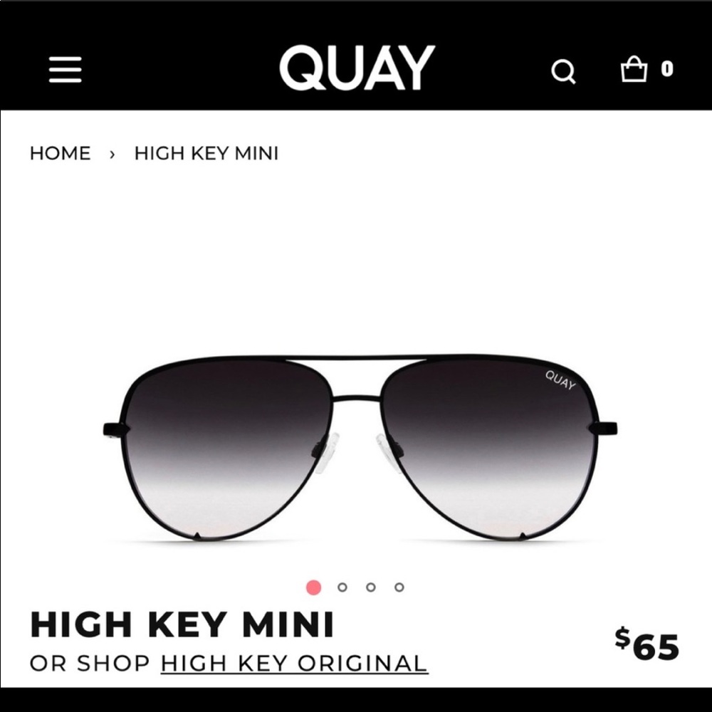 Quay High Key Mini Black Fade